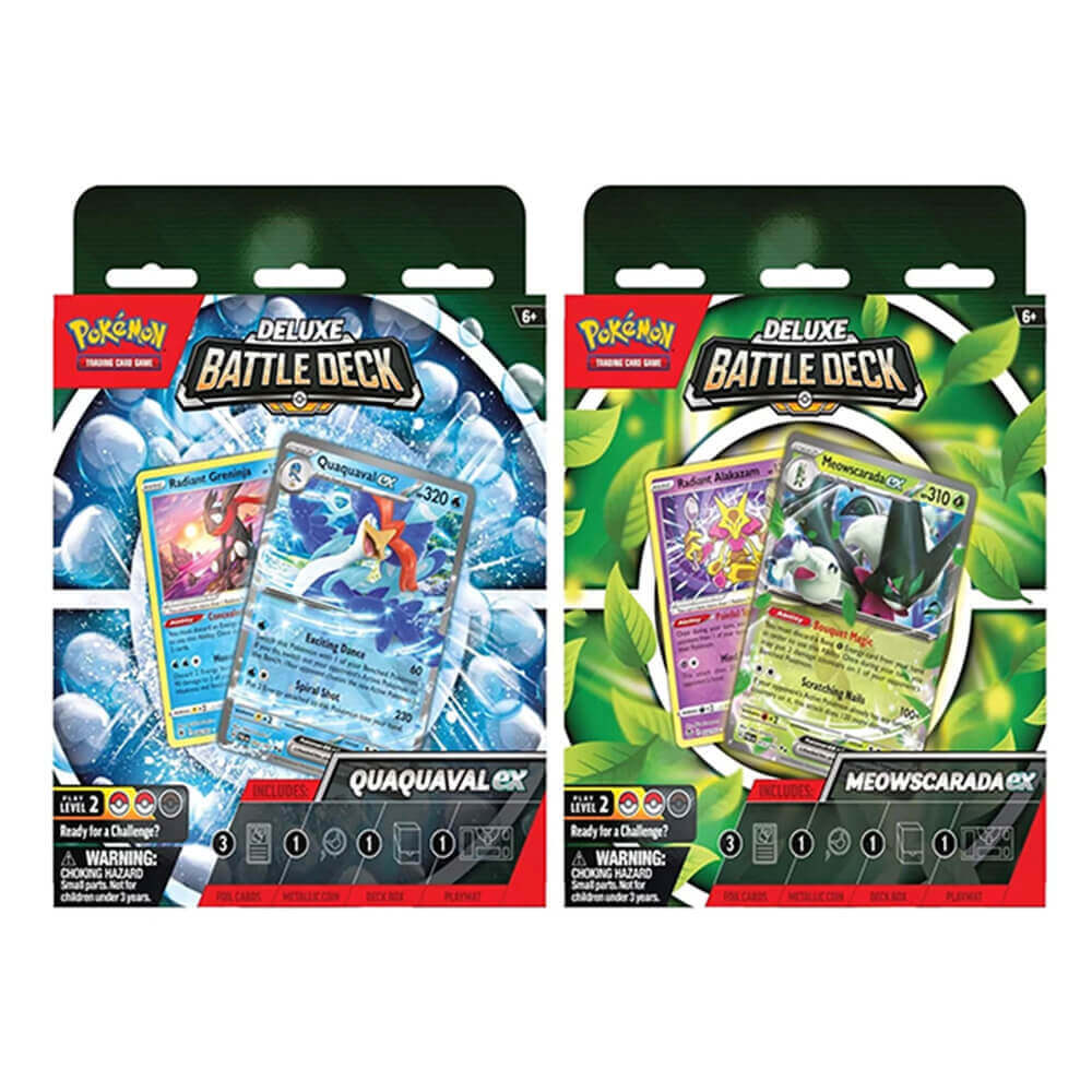 Pokémon TCG: Deluxe Battle Decks - Quaquaval ex/Meowscarada ex - Assortment